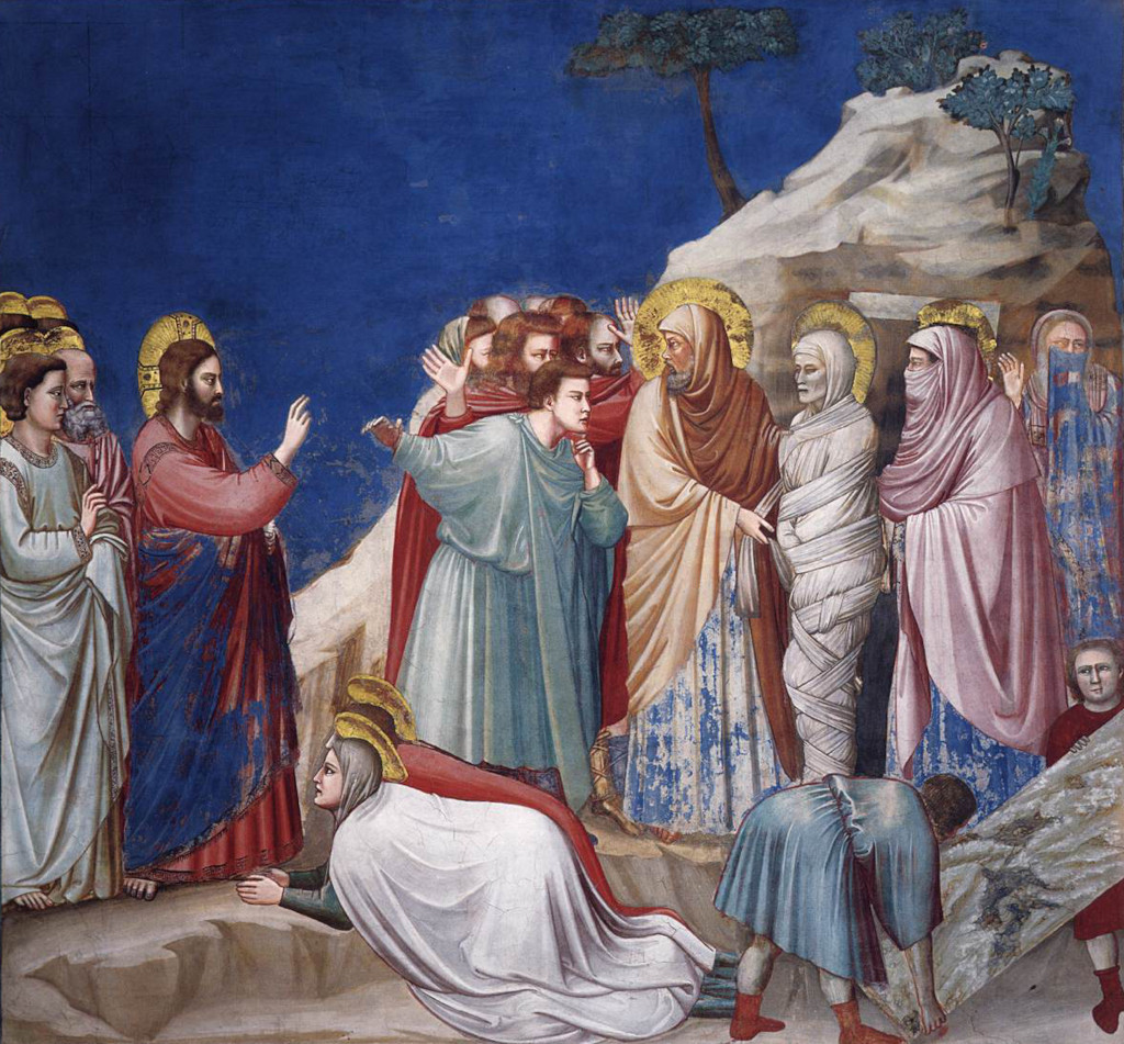 Raising of Lazarus in Detail Giotto